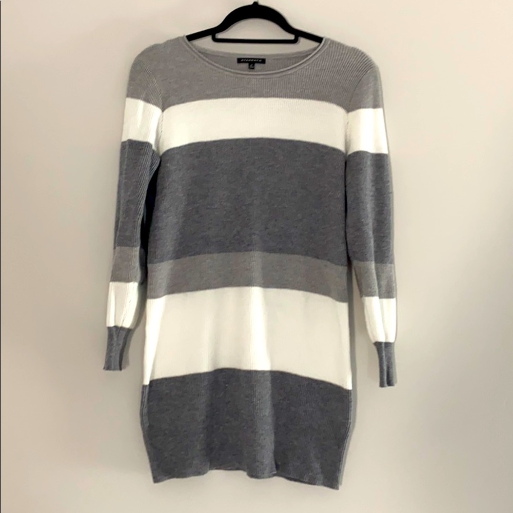 Stripe sweater dress